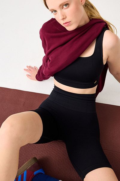Jerf Ψηλόμεσο Holly Biker Tights - Honeycomb Print, Μαύρο