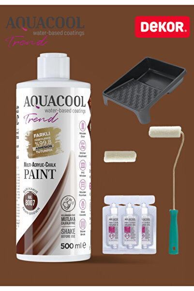 Aquacool Trend Su Bazlı Akrilik Hobi Boya 500 ml Rulo Katalizör Boyacı Tavası...