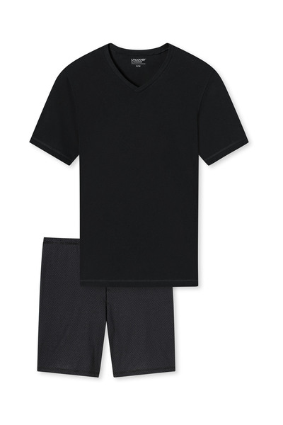 Schiesser Schlafanzug Uncover Schlafanzug Pyjama Schlafmode Bequem