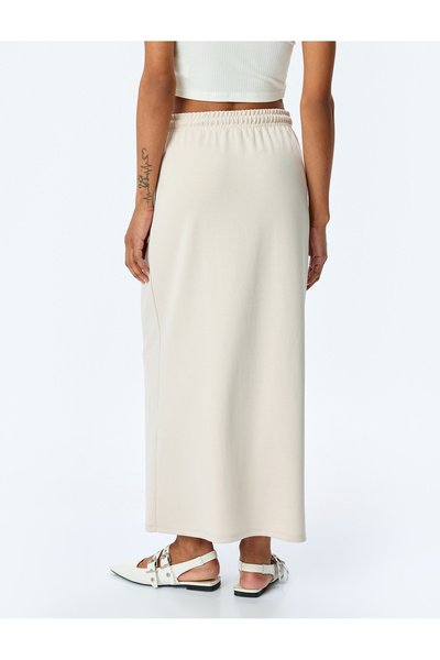 Koton Μίντι φούστα με κορδόνια σε μικτή μοντέρνα μέση