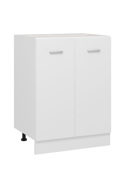 vidaxl Bottom Cabinet Lyon White 60x46x81.5 cm Engineered Wood