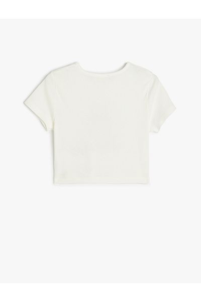 Koton Anime Printed Short Sleeve Crew Neck Cotton T-Shirt
