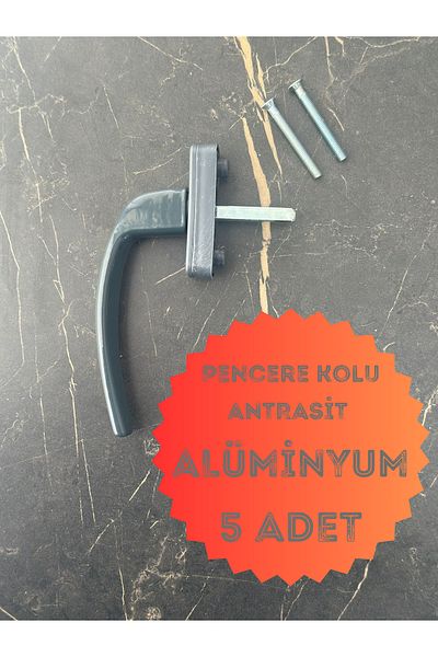 ÖZFIRAT PVC YAPI 5 bucăți mâner de fereastră din aluminiu antracit