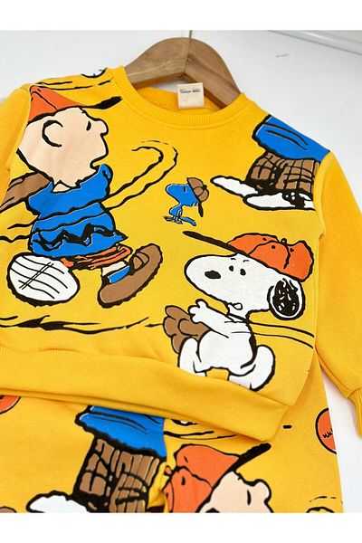 Ege Bebek 1-4-Year-Old Boy's Personality - Dog Printed, 3-String Raster Bottom-Top Set