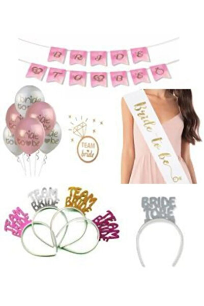 Parti Kırtasiye Bride To Be Parti Set 33 Parça Bekarlığa Veda
