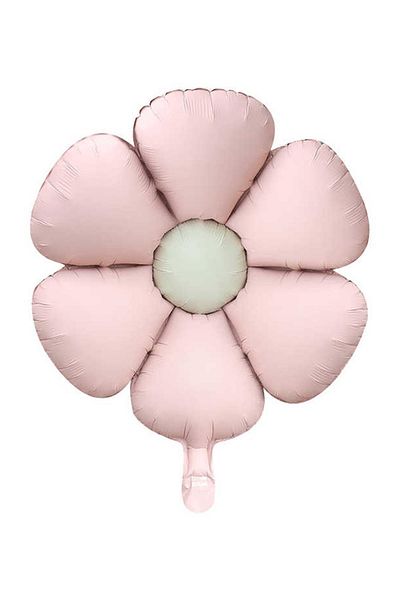 Patladı Gitti 60 cm Pink Retro Daisy Pastel Foil Balloon