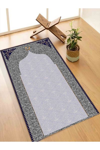 FOREVER ALDORA Machine Washable Stain Resistant Felt Prayer Rug |   Prayer Non-Slip Base, Knee-Friendly Design with Sponge