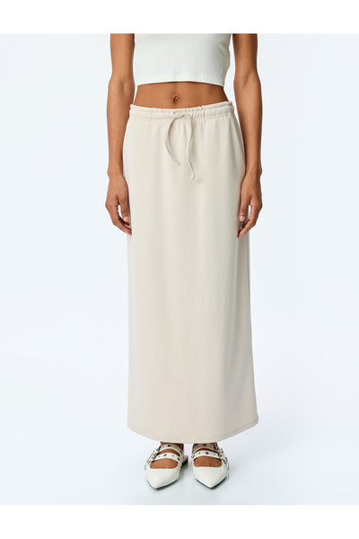 Koton Μίντι φούστα με κορδόνια σε μικτή μοντέρνα μέση