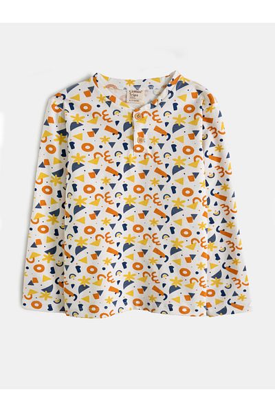 Cotton Trips Patterned Pajama Set
