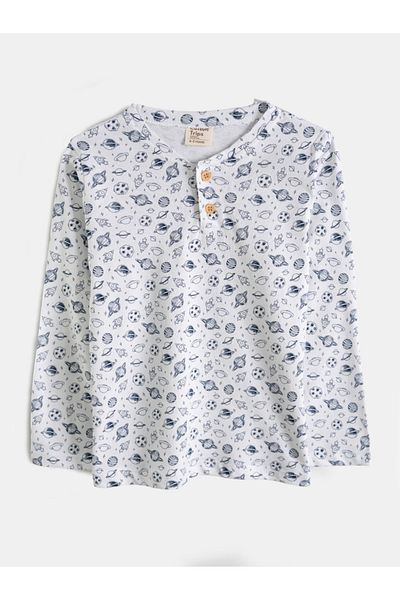 Cotton Trips Patterned Pajama Set