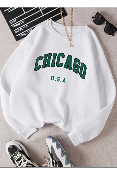 donamod سترة بيضاء ذات ياقة دائرية كبيرة الحجم للجنسين