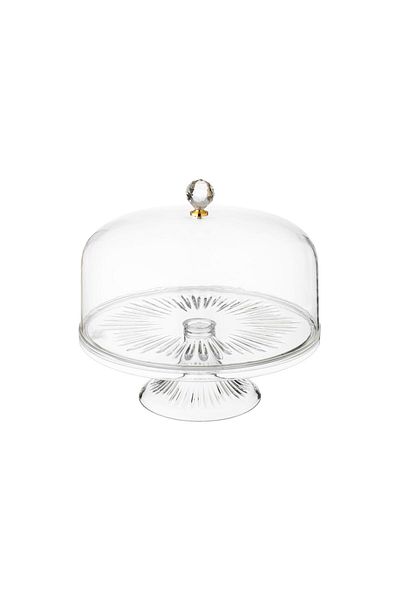 Bin Shihoun Clear Acrylic Cake Stand with Cover
