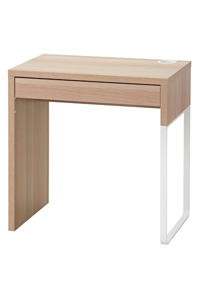 IKEA çalışma masası, ağartılmış meşe görünümlü, 73x50 cm Maks. yük: 50 kg