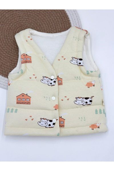 Ege Bebek Printed Fiber Padded Vest