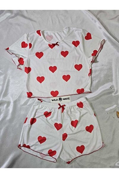 Wild Wake Σετ πιτζάμες και νυχτικό από διπλό χτενισμένο βαμβάκι με στάμπα καρ...