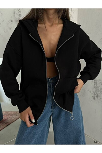 Butik Kapşonlu Fermuar Swear
