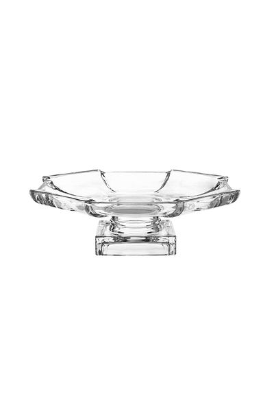 Dania Glass serving plate with base for sweets and fruits, multi-purpose