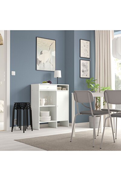 IKEA büfe, beyaz, 78x92 cm