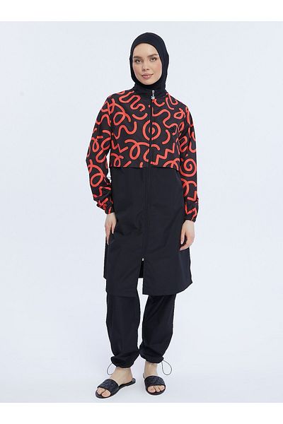 Ranuna Ranuna Multicolored Hijab Swimsuit