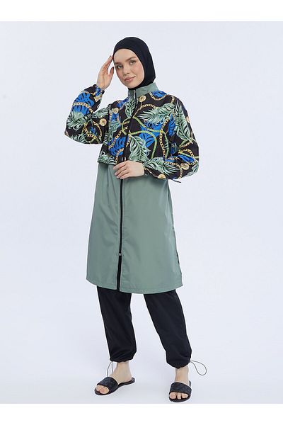 Ranuna Ranuna Multicolored Hijab Swimsuit