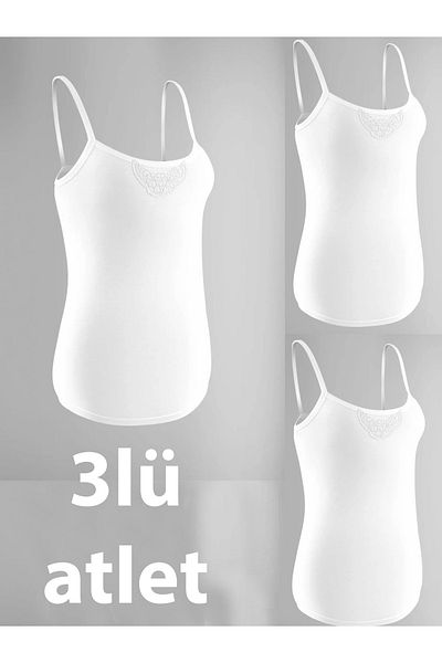 skycott Tricou cu bretele albe pentru femei - 100% bumbac