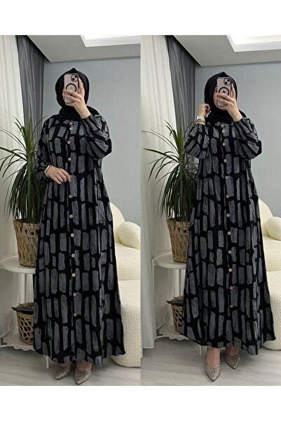 Blackmods BOYDAN DÜĞMELİ ELBİSE