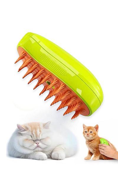 Fresh Moon Steam Cat Washing Brush Pet Hair Grooming Apparatus Roller with Tank Dog Paw Cleaning Grooming