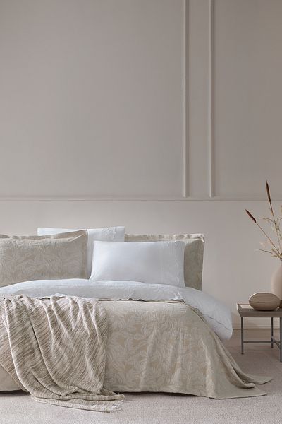 Yataş Mia Beige Double Infinity 8-Piece Dowry Set