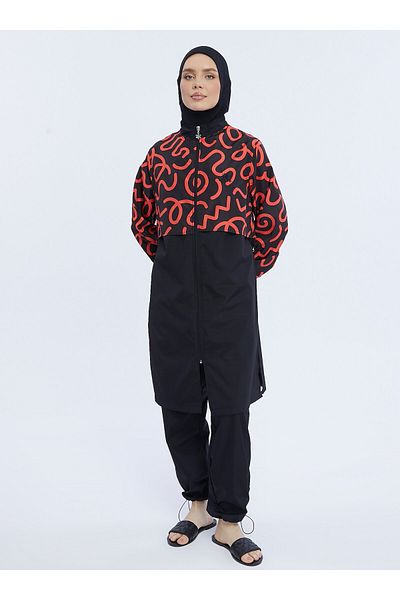 Ranuna Ranuna Multicolored Hijab Swimsuit