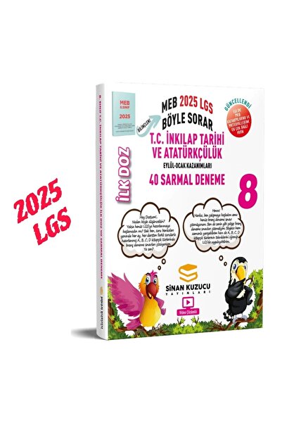 SİNAN KUZUCU YAYINLARI SİNAN KUZUCU 8. SINIF 2025 İNKILAP DENEME