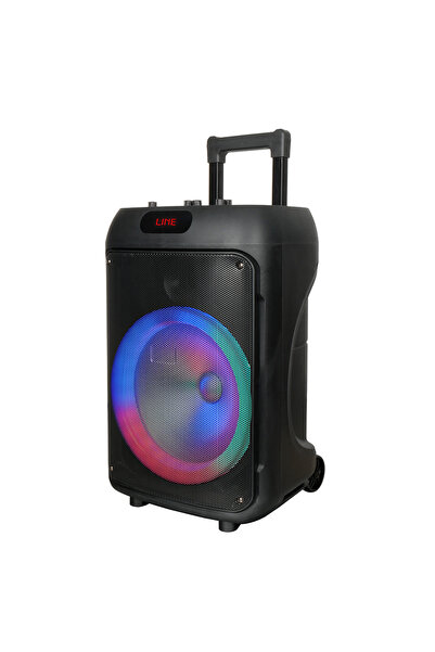 Genel Markalar Gd-1203 Dijital Led Göstergeli Fm Radyolu Mikrofonlu Rgb Tws 12 Inç Stereo Bass Kablosuz