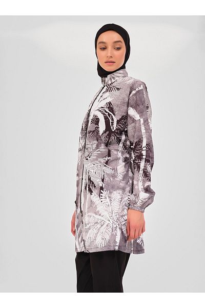 ALFASA Palm Tree Patterned Hijab Swimwear