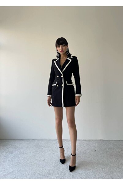 ETİKAFASHION Mons Ceket Mini Elbise