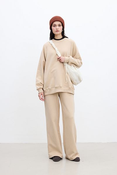 Manuka Основен суичър Camel Oversize