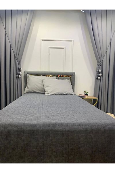 NİVEMESHOME Nivemeshome Anthracite 160X230 Single Pique Cover Single