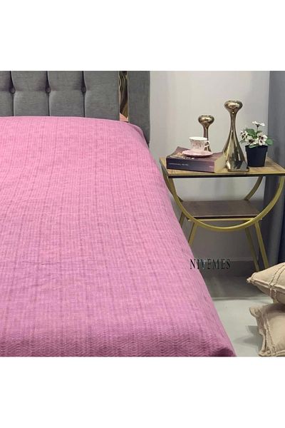 NİVEMESHOME Nivemeshome Purple 200X230 Single Pique Cover Double