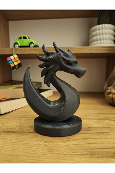 ALTINDAL Home Mavi Alev Ejderha Biblo Heykel Figür Dekor Dekorasyon ALTINDAL Home