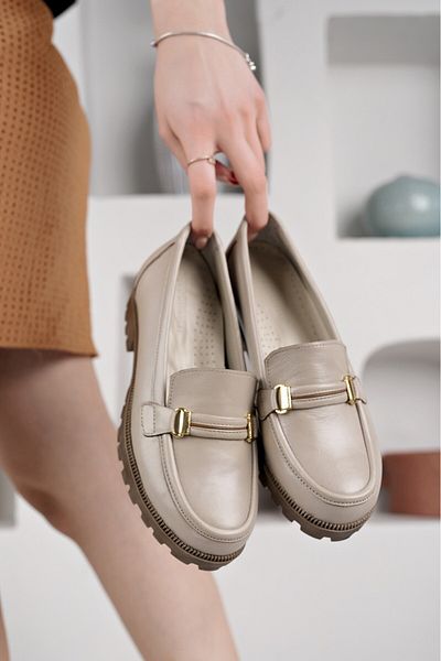 Diego Carlotti Γυναικεία Loafer παπούτσια καθημερινής πόρπης από γνήσιο δέρμα DC3508