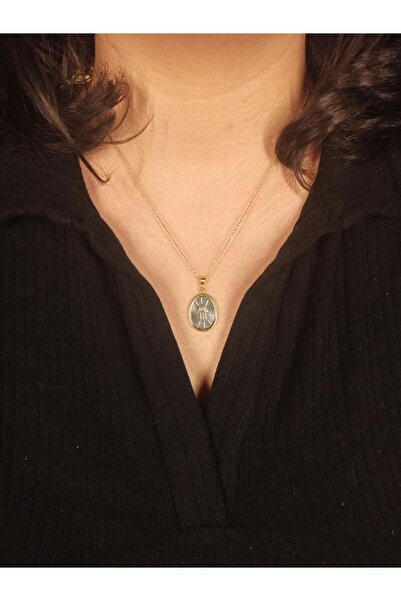 TREND 925 ayar gümüş Fatma'nın eli kolye, zirkon gümüş kolye, hediyelik kadın kolye, gümüş madalyon