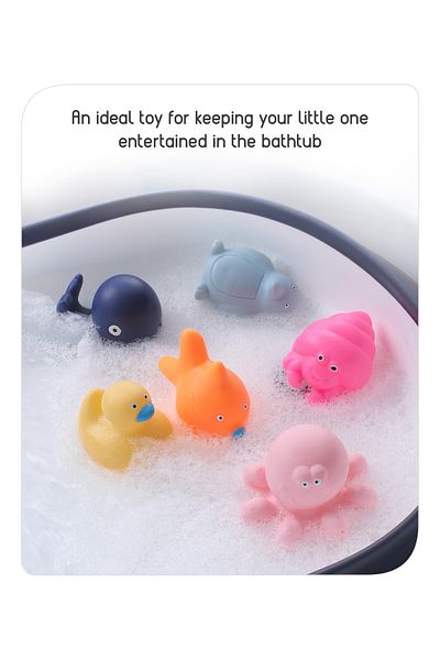 Babyhug Babyhug Bath Squeeze Toys Ocean Animals - Pack of 6