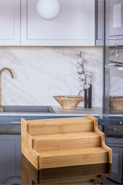 Lizzy 3-Tier Spice Stand with Openable Ladder