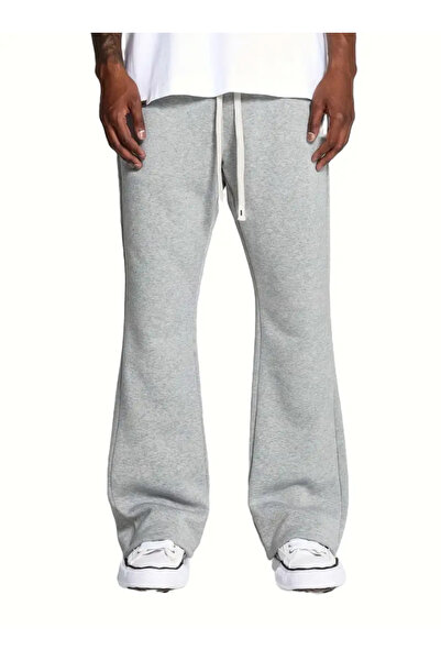 yx yustex sport Μαύρο παντελόνι Jogger Leg Sweat με φαρδιά κοπή