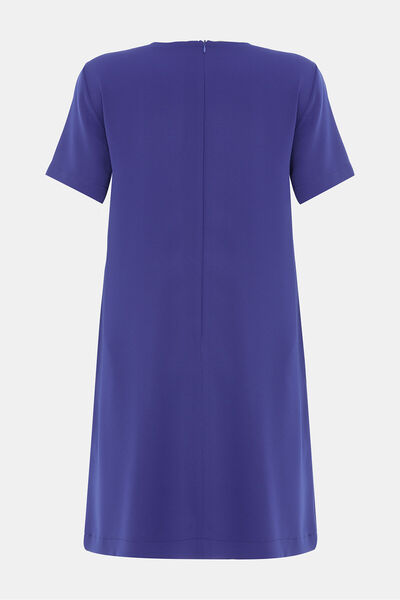 W Collection SAKS DİZ ÜSTÜ BİSİKLET YAKA ELBİSE