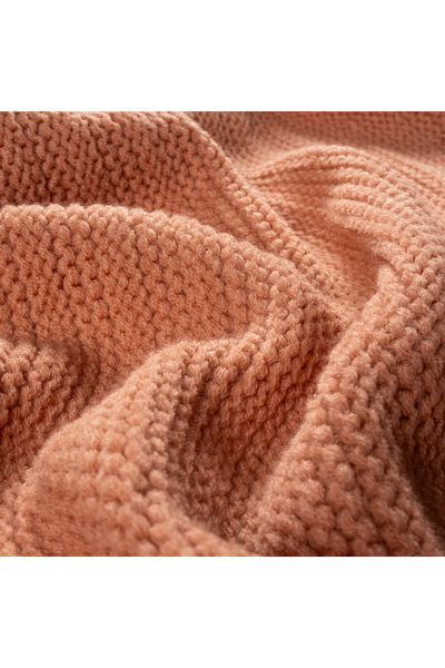 Zsa Zsa Zsu Moda Örme Akrilik Koltuk Şalı 130x170 cm Kil