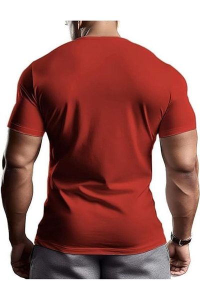 Alcoach Men's T-Shirt - Short Sleeve Gym Training T-Shirt