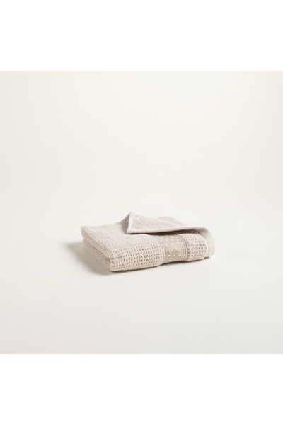 Zsa Zsa Zsu Vıseu Verevli Jakar Bordürlü Pamuk %100 Pamuk El Havlusu 30x50 Cm...