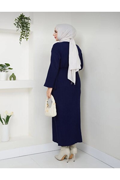 STİLZERAFET СВ'ЯЗАННАЯ ПОЯСНАЯ ТРИКОТАЖНАЯ СУКНЯ