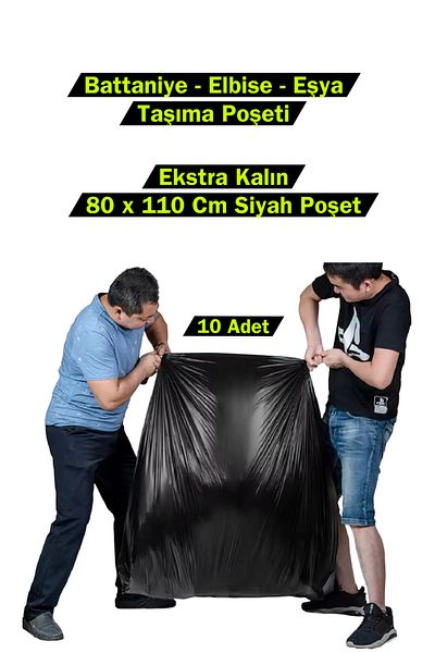 Özkan Ambalaj Temizlik Dress - Quilt - Blanket Goods Carry Bag 80 X 110 cm Jumbo Size 10 Pieces