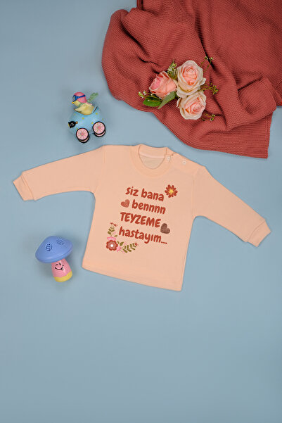 bebetospik 100% Cotton I'M Sick to My Aunt Soft Printed Shoulder Snap Bodysuit