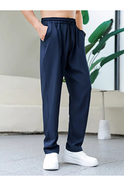 yx yustex sport Pantaloni de sport negri, largi, largi, cu potrivire conforta...